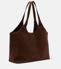 Cabas Supple XL suede tote bag