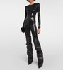Faux leather boots