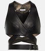 Leather crop top