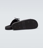 Lace-up rubber slides
