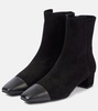 French Flirt suede booties