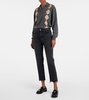 Riley high-rise cropped straight jeans