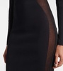 Miracle mesh-paneled knitted maxi dress 