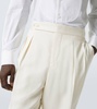 Silk twill tuxedo pants