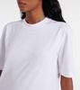 Peplum cotton jersey T-shirt 