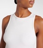 Pleated cotton midi dress