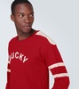 Appliqué cotton sweater