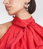 Crystal pendant earrings