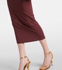 Jersey pencil skirt