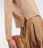 Funghi cotton and mohair-blend cardigan