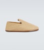 Leather Intrecciato Slippers