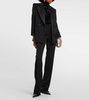 Draped velvet top 