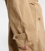 Cotton twill trench coat