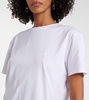Face cotton-blend jersey T-shirt