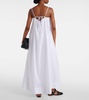 Heather cotton batiste maxi dress