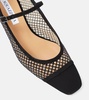 Mayor 35 suede-trimmed Mary Jane pumps