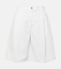 Ellis mid-rise denim Bermuda shorts
