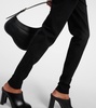 High-rise gabardine leggings