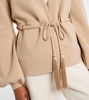 Tiberio belted virgin wool cardigan