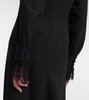 Envers lace-trimmed satin midi dress
