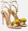 Citrus Punch 105 raffia sandals