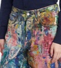 1981F printed low-rise wide-leg jeans