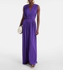 Walter pleated jersey maxi dress