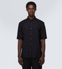 Cotton-blend poplin shirt