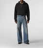 Linen and wool half-zip sweater