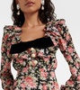 Floral silk minidress