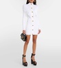 Fringed knit minidress 
