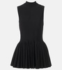 Pleated turtleneck top