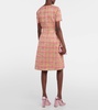 Checked midi dress