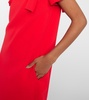 Bow-detail crêpe minidress