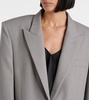 Oversized wool blazer