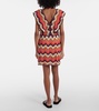 Melissa cotton crochet minidress