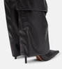 Faux leather boots