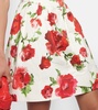 Floral cotton-blend minidress