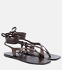 Rita leather thong sandals