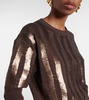 Empoli sequined linen top