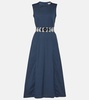 Preston cotton-blend poplin midi dress