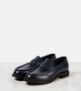 Monili leather penny loafers