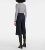 Valdez wool-blend culottes