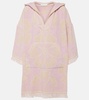 Pop floral cotton terry minidress