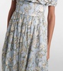 Espliego ruffled floral linen maxi dress
