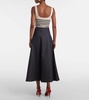 Varda cotton midi skirt
