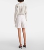High-rise denim shorts