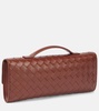 Andiamo Knot Intrecciato leather clutch