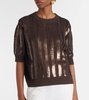 Empoli sequined linen top