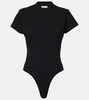 Cotton-blend bodysuit